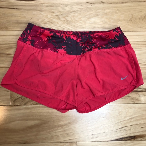Nike Pants - Nike Coral Pink Wide Waistband Running Shorts